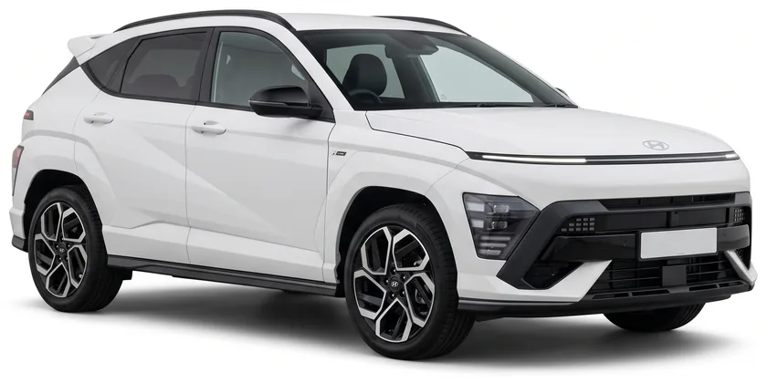 Zijaanzicht van een SUV